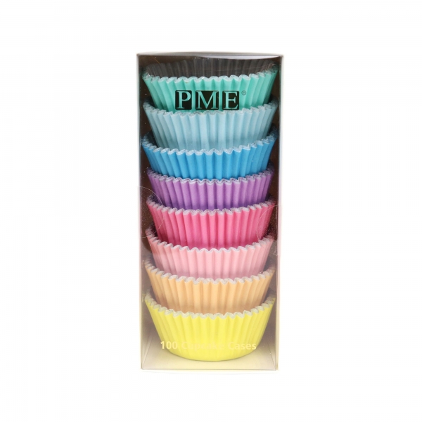Cupcake Baking Cases - Pastel Colours / 100